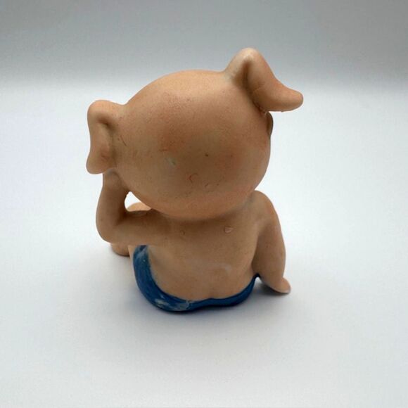 VTG Enesco 1980s Retro Sunbathing Beach Babe Mini Pig Figurines Set of 3 READ - Picture 9 of 12